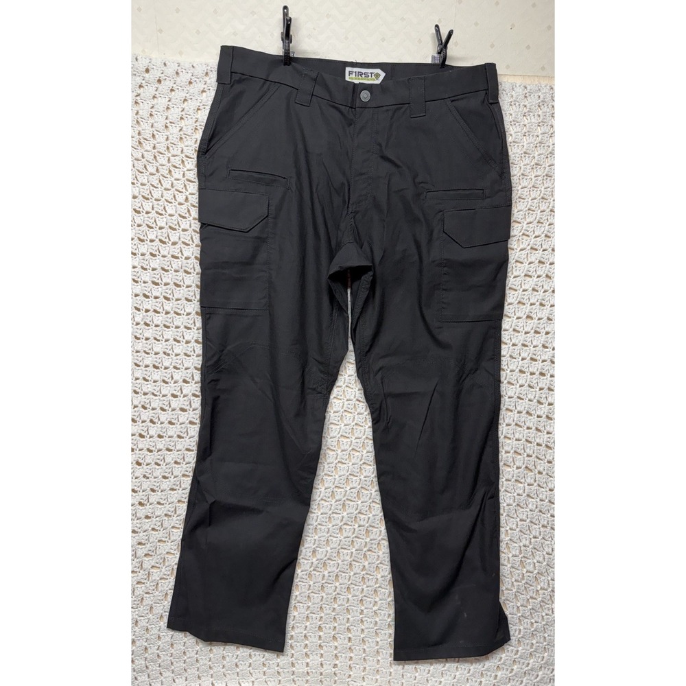 First Tactical V2 Tactical Pants Mens 40x32 Black Cargo Ripstop Work Uniform